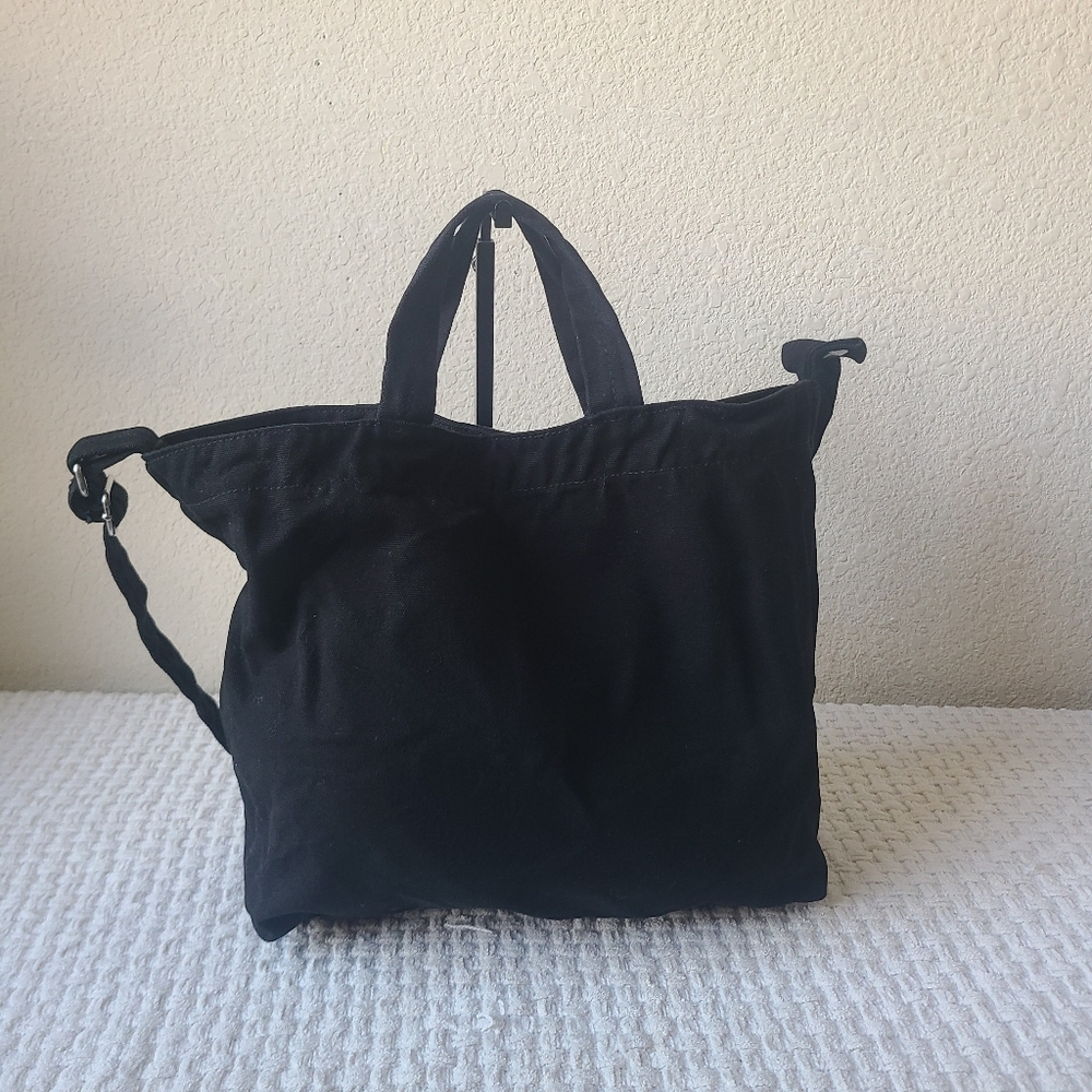 Baggu Black 100% Cotton Shoulder Bag - Picture 2 of 6
